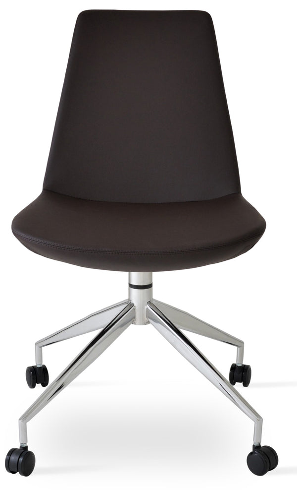 Soho Concept Eiffel Spider Swivel Chair - Stylish Leatherette Dining Chair With 2-year Guarantee & Comfort Design Brown  Soho-concept-dining-chair-03410