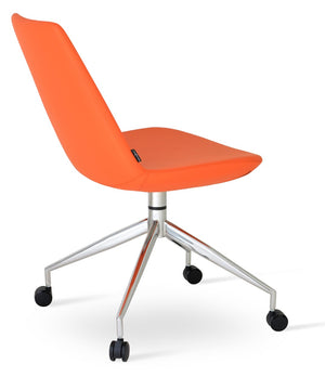 Soho Concept Eiffel Spider Swivel Chair - Modern Comfort With 5-year Guarantee, Stylish Designs For Home & Office Orange  Soho-concept-dining-chair-03415