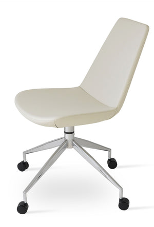 Soho Concept Eiffel Spider Swivel Chair - Stylish Leatherette Dining Chair With 2-year Guarantee & Comfort Design Cream  Soho-concept-dining-chair-03413