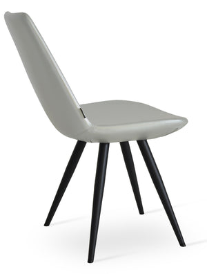 Soho Concept Eiffel Star Chair - Stylish Dining Chair In Boucle, Velvet & Nubuck Fabrics With 10-year Guarantee! Black  Soho-concept-dining-chair-03445