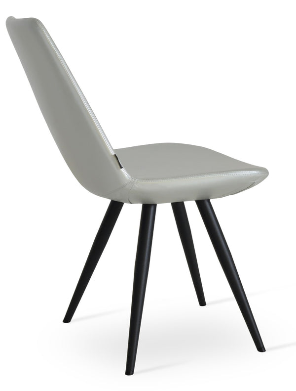 Soho Concept Eiffel Star Chair - Stylish Dining Chair In Boucle, Velvet & Nubuck Fabrics With 10-year Guarantee! Black  Soho-concept-dining-chair-03445