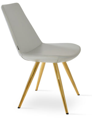 Soho Concept Eiffel Star Chair - Stylish Dining Chair In Boucle, Velvet & Nubuck Fabrics With 10-year Guarantee! Gold,Silver  Soho-concept-dining-chair-03447