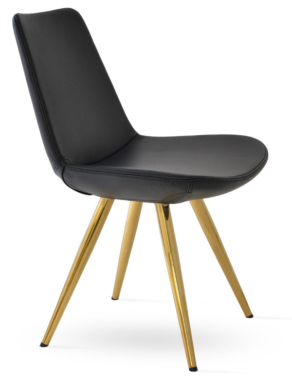 Soho Concept Eiffel Star Chair - Elegant Dining Seat In Camira Yoredale Boucle - 10-year Guarantee, Stylish Design Gold,Black  Soho-concept-dining-chair-03451