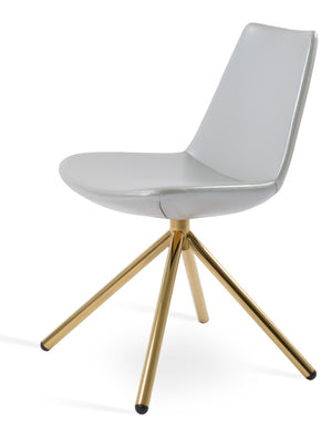 Soho Concept Eiffel Stick Swivel Chair - Stylish Dining Seating With 5-year Guarantee & Multiple Finishes Available Gold,Silver  Soho-concept-dining-chair-03493