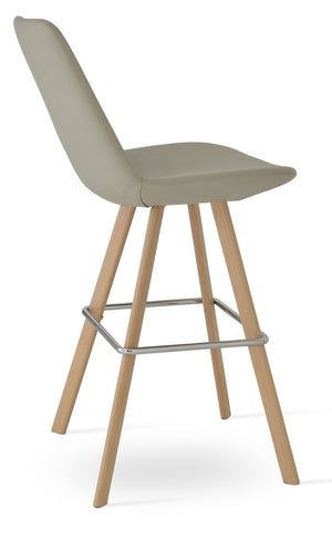 Soho Concept Eiffel Sword Swivel Barstools & Counterstools - Leatherette, 2-year Guarantee, Stylish Designs Natural,Light Grey  Soho-concept-dining-chair-08335