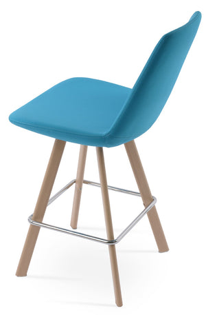 Soho Concept Eiffel Sword Barstools & Counterstools - Stylish Swivel Design With Premium Fabric & 10-year Warranty Natural,Turquoise  Soho-concept-dining-chair-08340