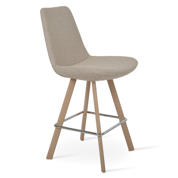 Soho Concept Eiffel Sword Barstools & Counterstools - Stylish Swivel Design With Premium Fabric & 10-year Warranty Natural,Beige  Soho-concept-dining-chair-08338