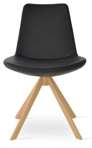 Soho Concept Eiffel Sword Swivel Dining Chair – Premium Leatherette, Stylish Designs, 2-year Guarantee, 300 Lbs Capacity Natural  Soho-concept-dining-chair-03534