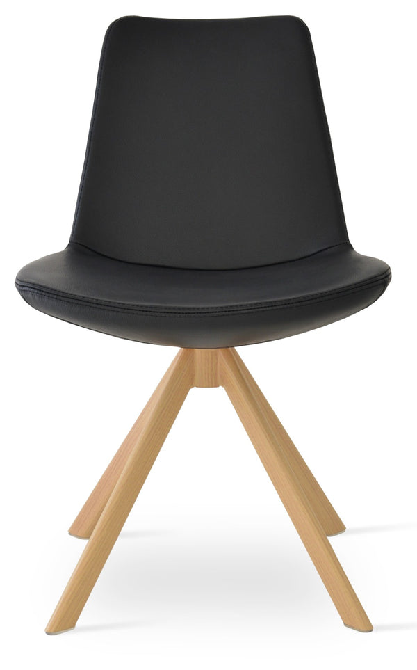 Soho Concept Eiffel Sword Swivel Dining Chair – Premium Leatherette, Stylish Designs, 2-year Guarantee, 300 Lbs Capacity Natural  Soho-concept-dining-chair-03534