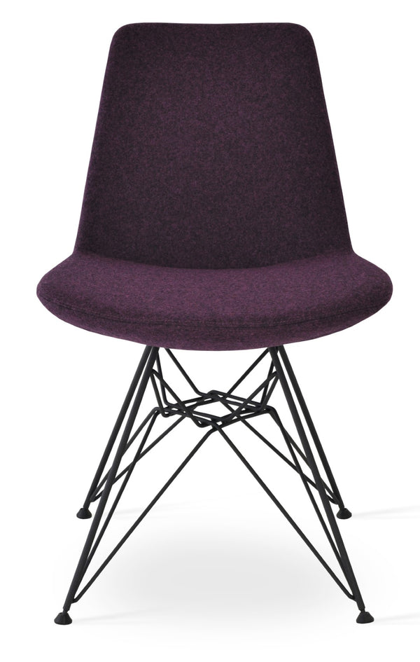 Soho Concept Eiffel Tower Chair - Contemporary Dining Chair In Camira Era Fabric With 10-year Guarantee & More! Black  Soho-concept-dining-chair-03557