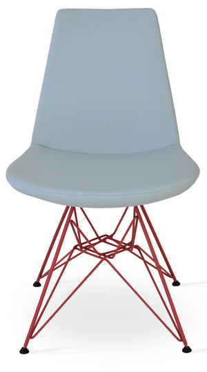 Soho Concept Eiffel Tower Chair - Stylish Dining Chair In Vibrant Fabrics With 10-year Guarantee - Modern Elegance Red  Soho-concept-dining-chair-03573