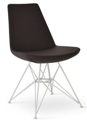Soho Concept Eiffel Tower Chair - Stylish Dining Chair In Vibrant Fabrics With 10-year Guarantee - Modern Elegance White,Brown  Soho-concept-dining-chair-03574