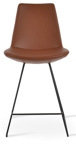 Soho Concept Eiffel Barstools & Counterstools: Stylish Wire Design, Plush Upholstery, 10-year Guarantee, 300 Lbs Capacity Black  Soho-concept-dining-chair-08349