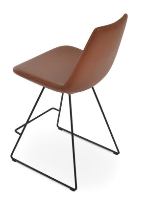 Soho Concept Eiffel Barstools & Counterstools: Stylish Wire Design, Plush Upholstery, 10-year Guarantee, 300 Lbs Capacity Black  Soho-concept-dining-chair-06792