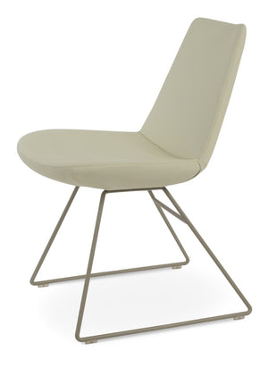Soho Concept Eiffel Wire Chair - Luxe Upholstered Dining Chair In Boucle, Velvet & Nubuck With 10-year Guarantee Cream  Soho-concept-dining-chair-03584