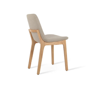 Soho Concept Eiffel Wood Chair - Elegant Dining Seat With Premium Boucle, Velvet, Nubuck Fabrics & 10-year Guarantee Ash,Natural,Beige  Soho-concept-dining-chair-03612