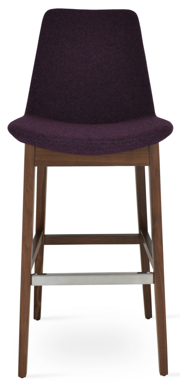 Soho Concept Eiffel Barstools & Counterstools With 10-year Guarantee - Premium Camira Wool Fabric & Solid Wood Walnut  Soho-concept-dining-chair-08378
