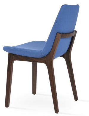 Soho Concept Eiffel Wood Chair - Premium Camira Blazer Wool Fabric, 10-year Guarantee, Durable For Commercial Use Walnut  Soho-concept-dining-chair-03638