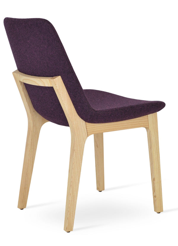 Soho Concept Eiffel Wood Chair - Premium Camira Blazer Wool Fabric, 10-year Guarantee, Durable For Commercial Use Natural,Ash  Soho-concept-dining-chair-03625