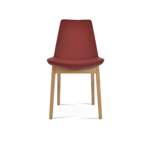 Soho Concept Eiffel Wood Chair - Elegant Dining Seat With Premium Boucle, Velvet, Nubuck Fabrics & 10-year Guarantee Red,Ash,Natural  Soho-concept-dining-chair-03649