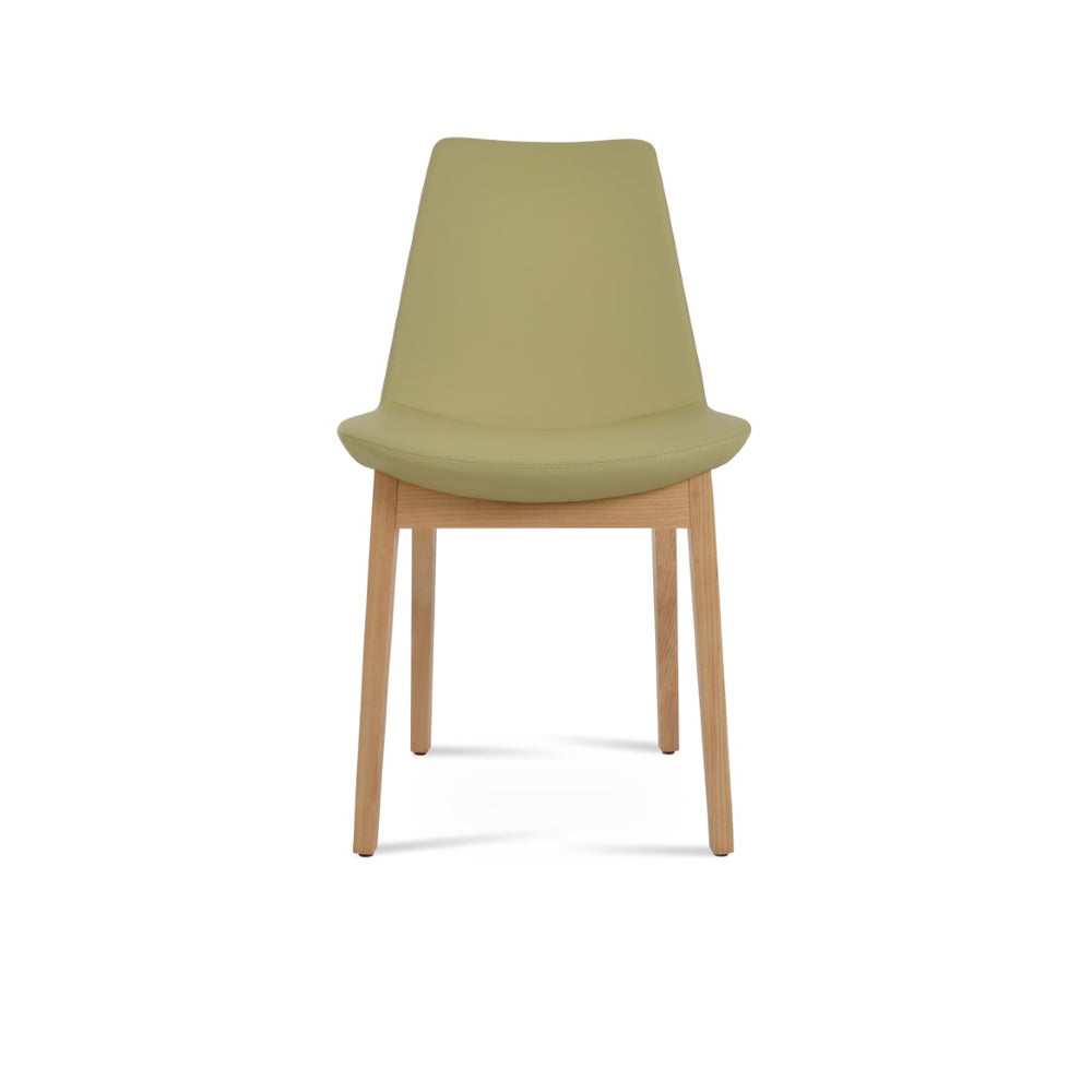 Soho Concept Eiffel Wood Chair - Elegant Dining Seat With Premium Boucle, Velvet, Nubuck Fabrics & 10-year Guarantee Green,Ash,Natural  Soho-concept-dining-chair-03647