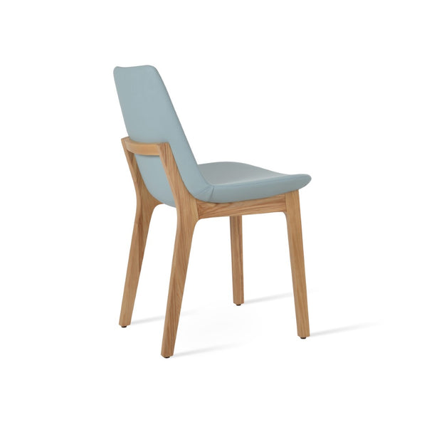 Soho Concept Eiffel Wood Chair - Elegant Dining Seat With Premium Boucle, Velvet, Nubuck Fabrics & 10-year Guarantee Ash,Natural  Soho-concept-dining-chair-03648