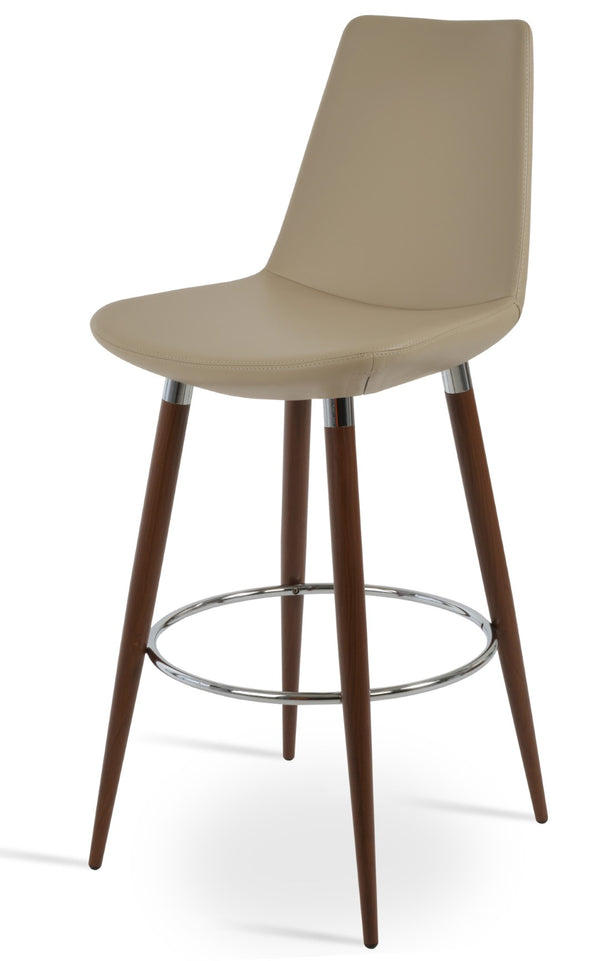 Soho Concept Eiffel Ana Counter & Barstools - Stylish Designs In Boucle, Velvet, And Nubuck Fabrics, 10-year Warranty Walnut  Soho-concept-dining-chair-08043