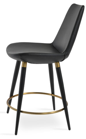 Soho Concept Eiffel Ana Barstools & Counterstools - Luxurious Camira Boucle Fabric, 10-year Guarantee, Leather Options Black,Gold  Soho-concept-dining-chair-08045
