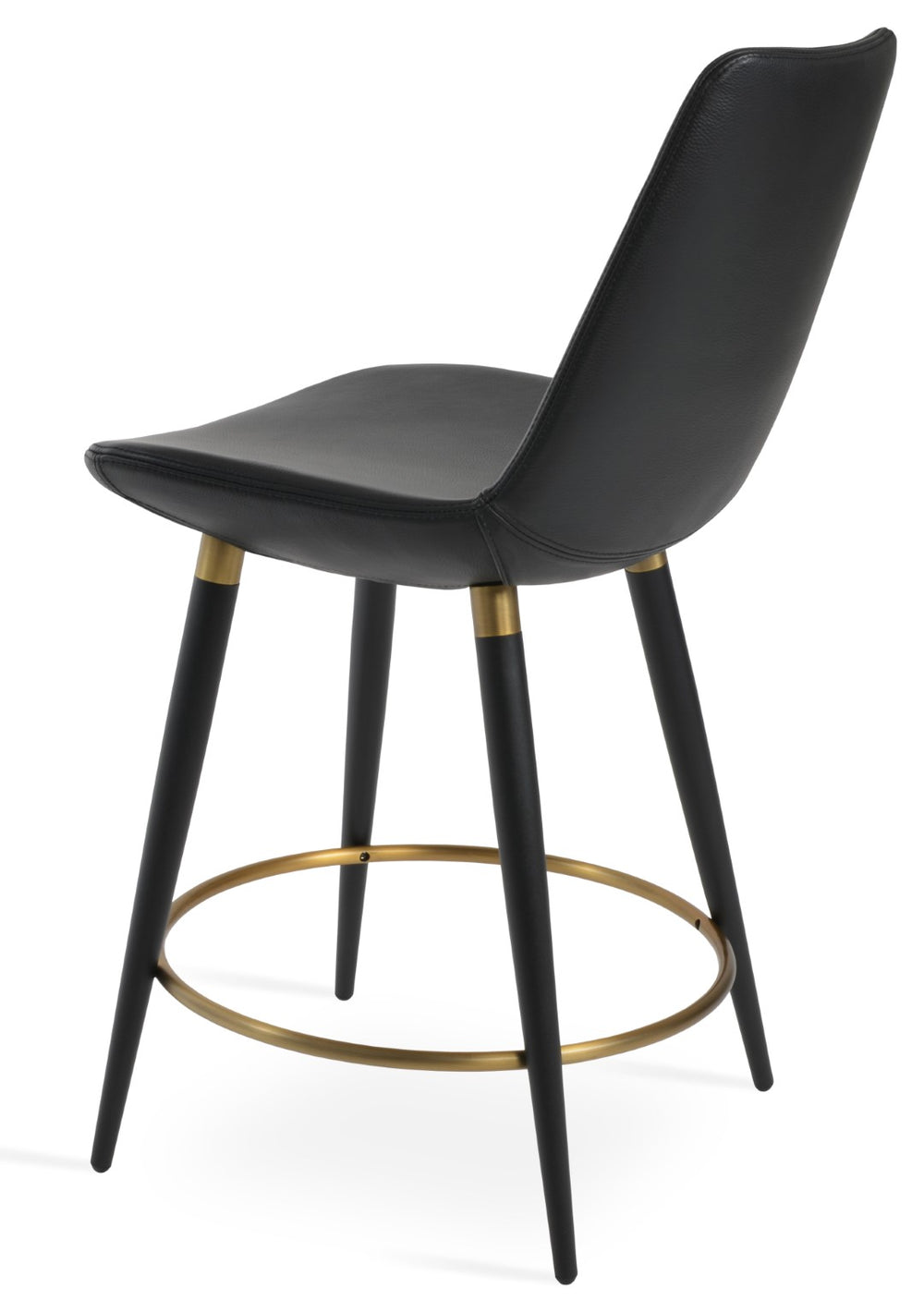 Soho Concept Eiffel Ana Barstools & Counterstools - Luxurious Camira Boucle Fabric, 10-year Guarantee, Leather Options Black,Gold  Soho-concept-dining-chair-08044