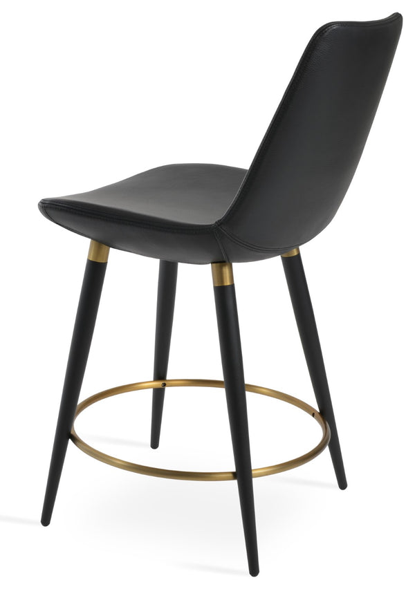 Soho Concept Eiffel Ana Barstools & Counterstools - Luxurious Camira Boucle Fabric, 10-year Guarantee, Leather Options Black,Gold  Soho-concept-dining-chair-08044