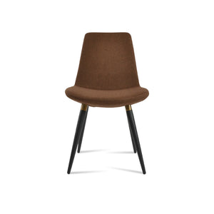 Soho Concept Eiffel Ana Chair – Stylish Dining Chair With Camira Blazer Wool, 10-year Guarantee, Made In Turkiye Black,Brass,Brown  Soho-concept-dining-chair-02675