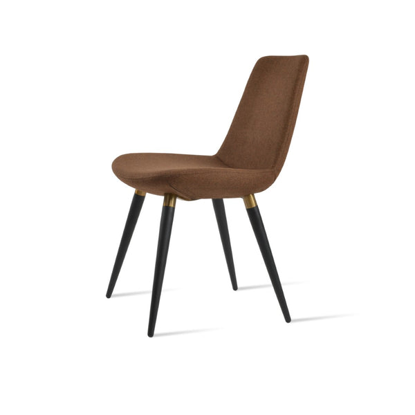 Soho Concept Eiffel Ana Chair – Stylish Dining Chair With Camira Blazer Wool, 10-year Guarantee, Made In Turkiye Black,Brass,Brown  Soho-concept-dining-chair-02675