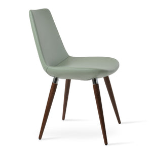 Soho Concept Eiffel Ana Chair - Stylish Dining Chair In Boucle, Velvet & Nubuck Fabrics With 10-year Guarantee! Walnut  Soho-concept-dining-chair-02677