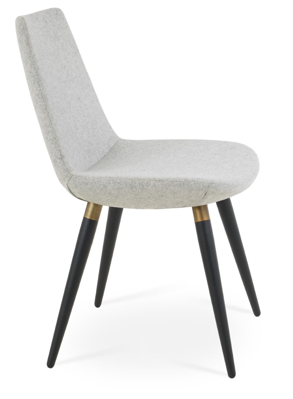 Soho Concept Eiffel Sled Chair With Camira Blazer Wool Fabric - Stylish Dining Chair, 10-year Guarantee, Premium Quality Silver  Soho-concept-dining-chair-03064