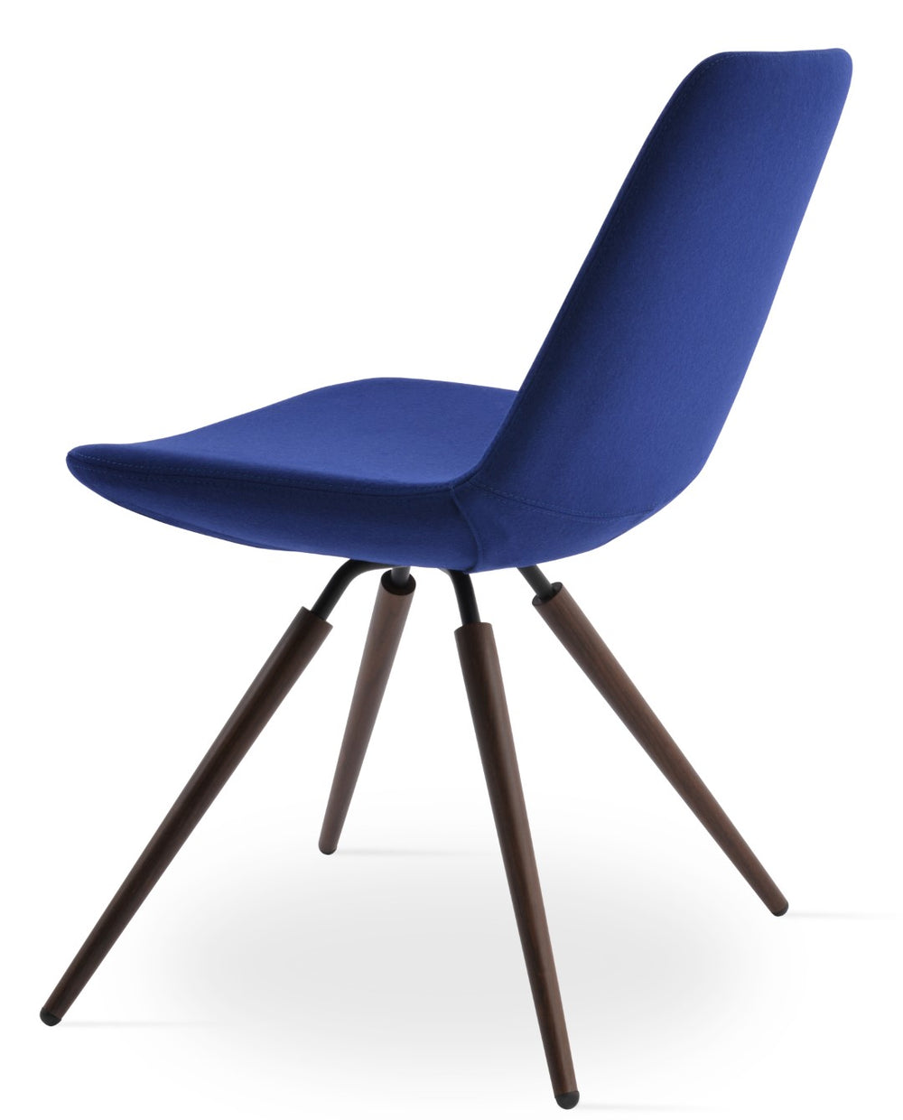 Soho Concept Eiffel Swivel Armchair In Camira Blazer Wool – Stylish Ergonomic Design With 10-year Guarantee, Blue Blue Swivel. Solid Metal Top Part Connected To Four Tubular Legs Soho-concept-dining-chair-03072