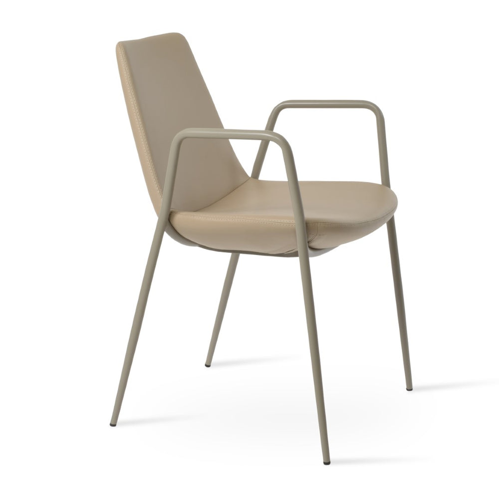 Soho Concept Eiffel Classy Dining Armchair In Chrome & Gold - Stylish, Durable Upholstery With 5-year Guarantee   Soho-concept-dining-chair-03103