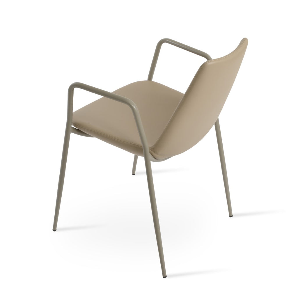 Soho Concept Eiffel Classy Dining Armchair In Chrome & Gold - Stylish, Durable Upholstery With 5-year Guarantee   Soho-concept-dining-chair-03103