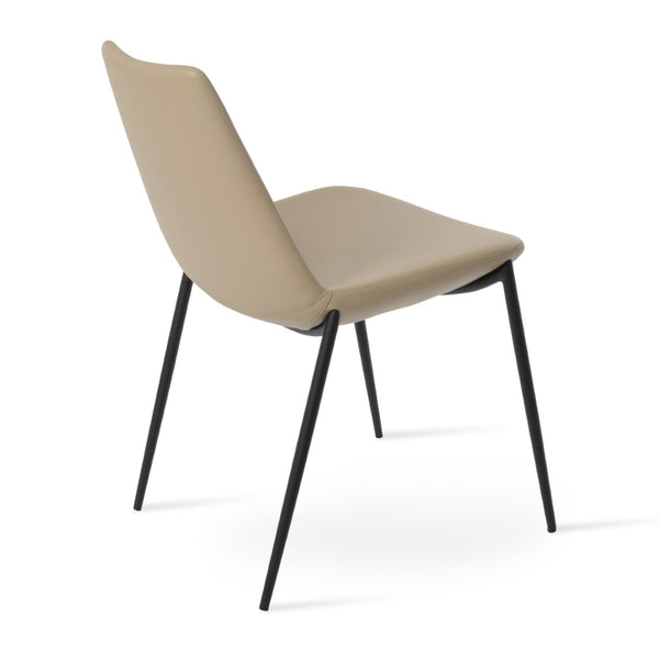 Soho Concept Eiffel Classy Chair - Elegant Dining Seating In Boucle, Velvet & Nubuck Fabrics With 10-year Guarantee Black  Soho-concept-dining-chair-03118