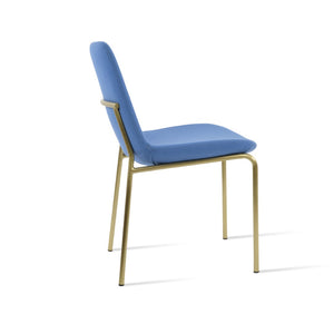 Soho Concept Eiffel Harris Chair In Dark Grey Camira Blazer Wool - Stylish Dining Seat With 10-year Guarantee Brass  Soho-concept-dining-chair-03240