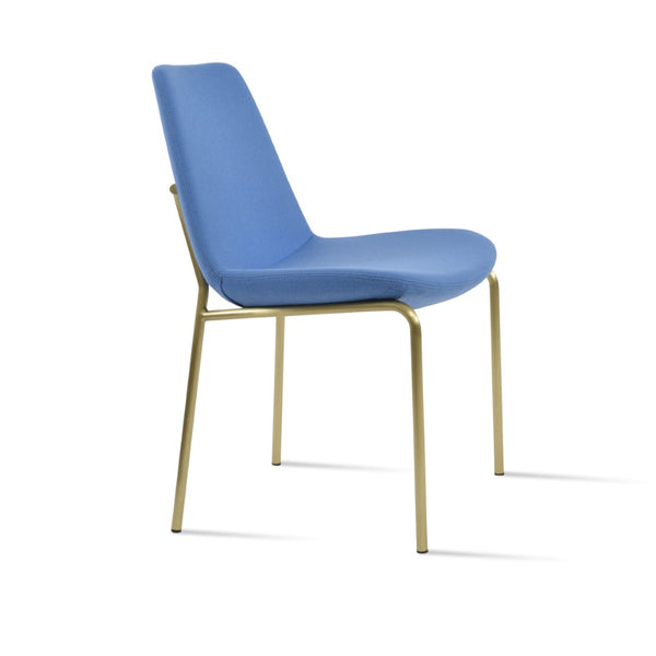 Soho Concept Eiffel Harris Chair In Dark Grey Camira Blazer Wool - Stylish Dining Seat With 10-year Guarantee Brass  Soho-concept-dining-chair-03240
