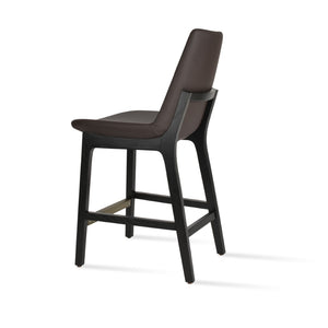 Soho Concept Eiffel Pr-wood Barstools & Counterstools With Chrome Footrests – Stylish Leatherette & 2-year Guarantee Ash,Brown  Soho-concept-dining-chair-08063