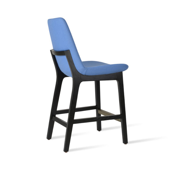 Soho Concept Eiffel Arm Ana Barstools & Counterstools - Elegant Wool Fabric, 10-year Guarantee, Made In Turkiye Ash  Soho-concept-dining-chair-08060