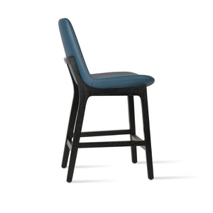 Soho Concept Eiffel Arm Barstools & Counterstools - Ergonomic Comfort With Leatherette, Stylish Wood Finishes! Ash,Blue  Soho-concept-dining-chair-08061