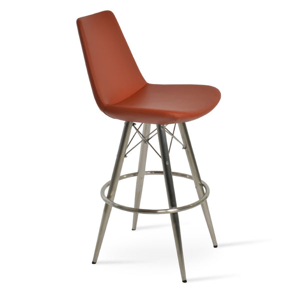 Soho Concept Eiffel Mw Barstools & Counterstools In Luxurious Fabrics - 10-year Guarantee, Modern Design & Comfort Brick  Soho-concept-dining-chair-08065