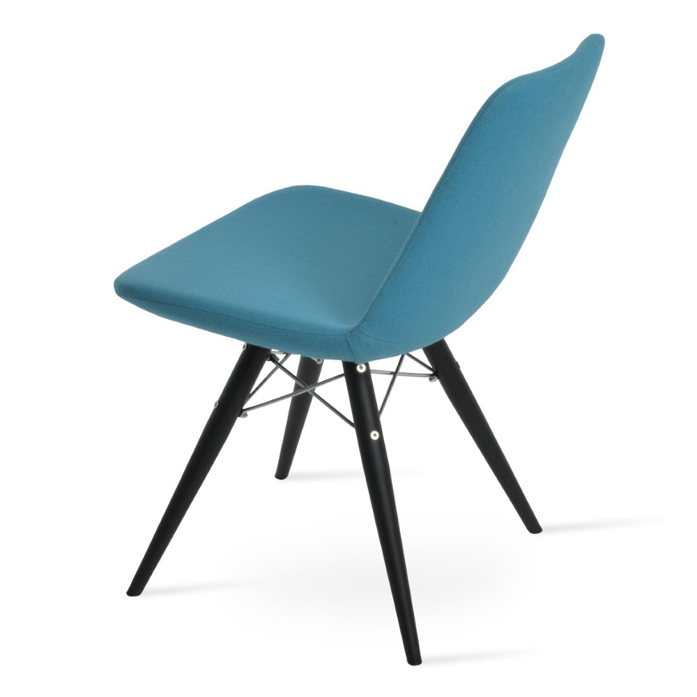 Soho Concept Eiffel Mw Dining Armchair In Camira Blazer Wool Fabric - 10-year Guarantee, Stylish Comfort & Durability Walnut,Dark Grey  Soho-concept-dining-chair-03279