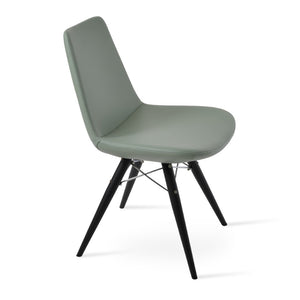 Soho Concept Eiffel Mw Dining Chair - Stylish Upholstered Seating In Boucle, Velvet & Nubuck With Swivel Option Black  Soho-concept-dining-chair-03267