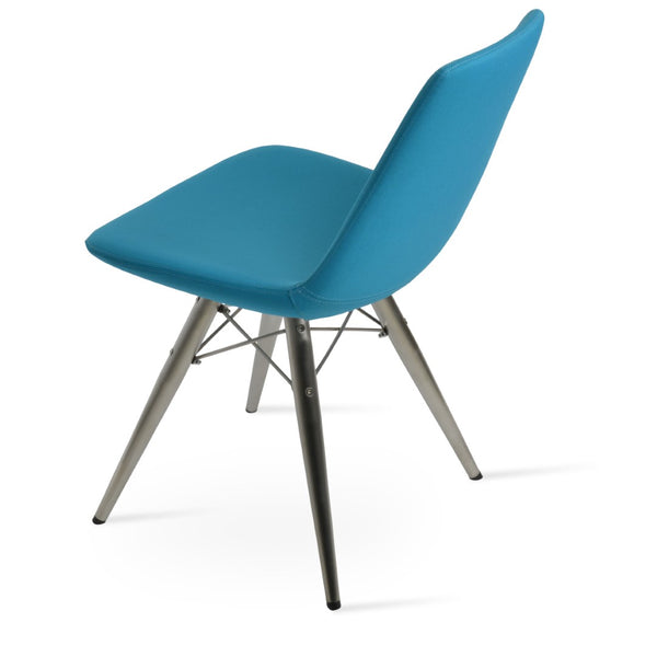 Soho Concept Eiffel Mw Dining Chair - Stylish Upholstered Seating In Boucle, Velvet & Nubuck With Swivel Option Turquoise  Soho-concept-dining-chair-03270