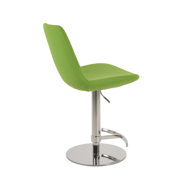 Soho Concept Eiffel Adjustable Piston Barstools In Premium Camira Wool Fabric – 10-year Guarantee, Stylish & Durable Chrome  Soho-concept-dining-chair-08076