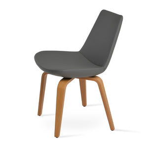 Soho Concept Eiffel Plywood Dining Chair With Luxurious Fabric Options & 10-year Guarantee - Elegant & Sturdy Natural,Grey  Soho-concept-dining-chair-03288