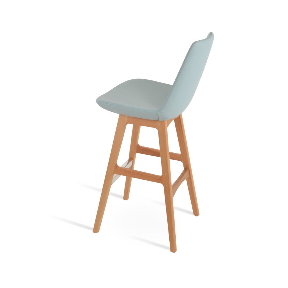 Soho Concept Eiffel Pr-wood Barstools & Counterstools With Chrome Footrests – Stylish Leatherette & 2-year Guarantee Ash,Brown  Soho-concept-dining-chair-08063